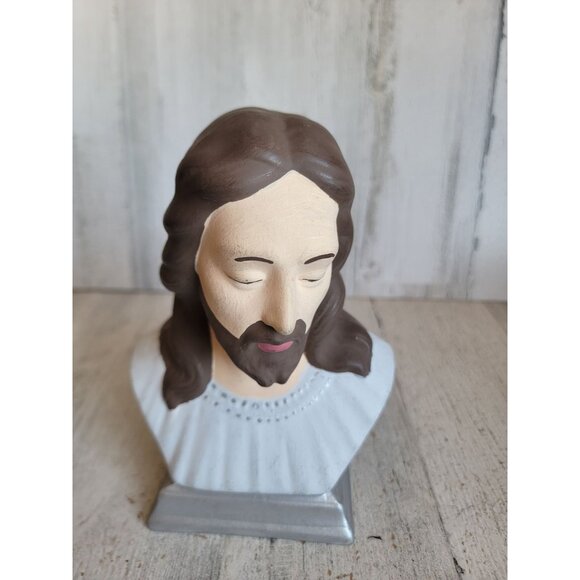 Holland vintage Jesus bust Xmas religious home decor figure - Picture 8 of 9